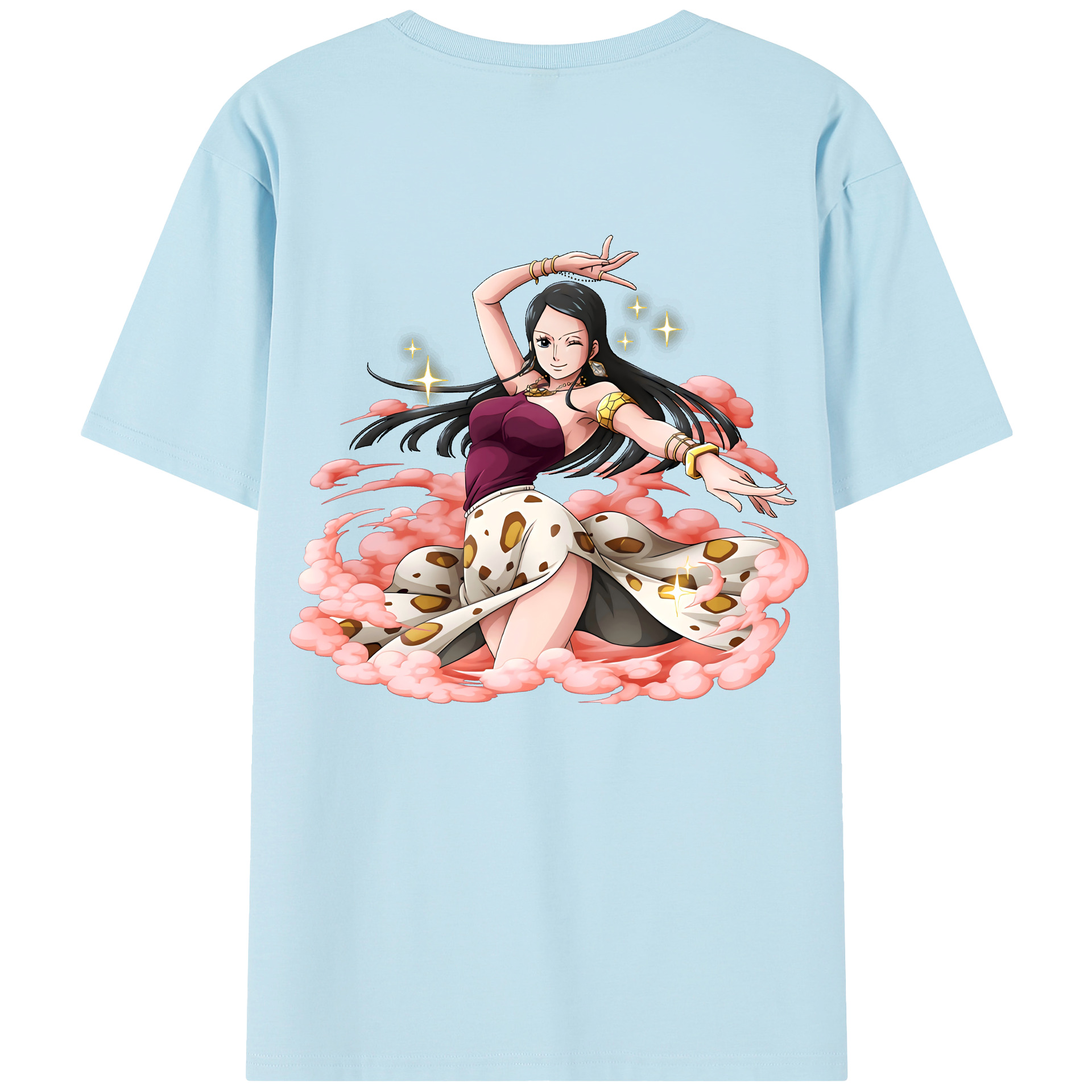 ワンピース ニコ・ロビン ONE PIECE Nico Robin 綿100％半袖Tシャツ（背面プリント）
